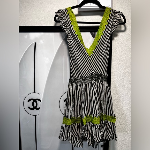 COLLECTORS one of a kind Betsey Johnson Striped Dress -  greenwatershopping.com